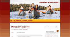 Desktop Screenshot of boundarywatersblog.com